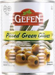 Gefen Green Olives 19oz Kosher Passover