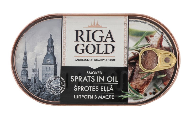 Sprats in Oil Smoked Riga Gold