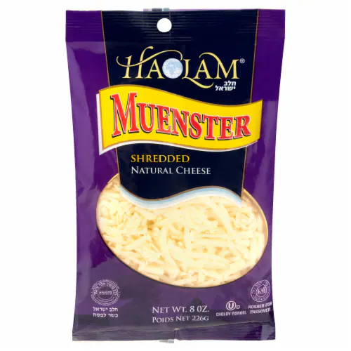 Haolam Muenster Shredded Natural  Cheese 8 oz