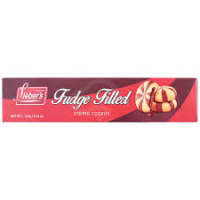 Lieber´s Fudge Filled Striped Cookies Kosher Parve 160g
