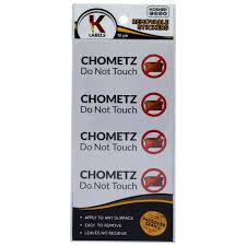 Etiquetas Kosher Chometz No Tocar