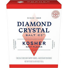 CAJA DE SAL KOSHER GRUESA DE CRISTAL DE DIAMANTE DE 26 OZ