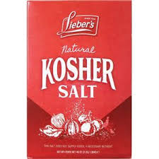 Lieber's Kosher Salt (Box) de 3 l