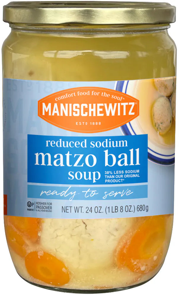 Manischewitz Reduced Sodium Matzo Ball Soup 24oz