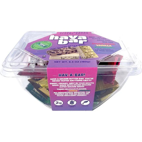 Galil Hava Bar Mini Bocaditos de Mantequilla de Sésamo 6,3 oz