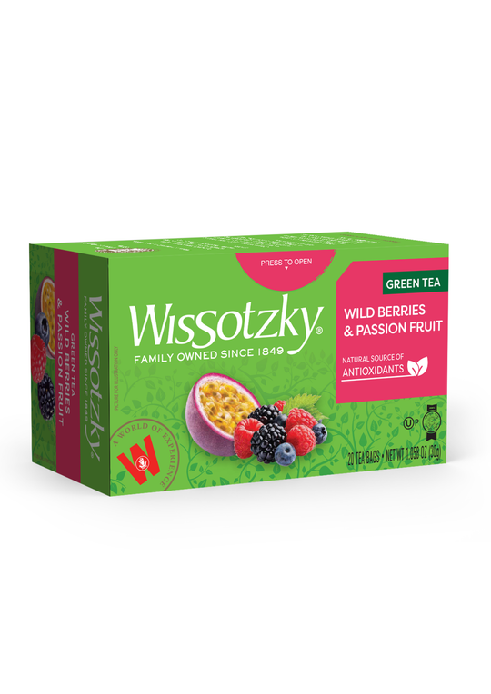 Wissotzky Green Tea Wild Berries 1.058 oz
