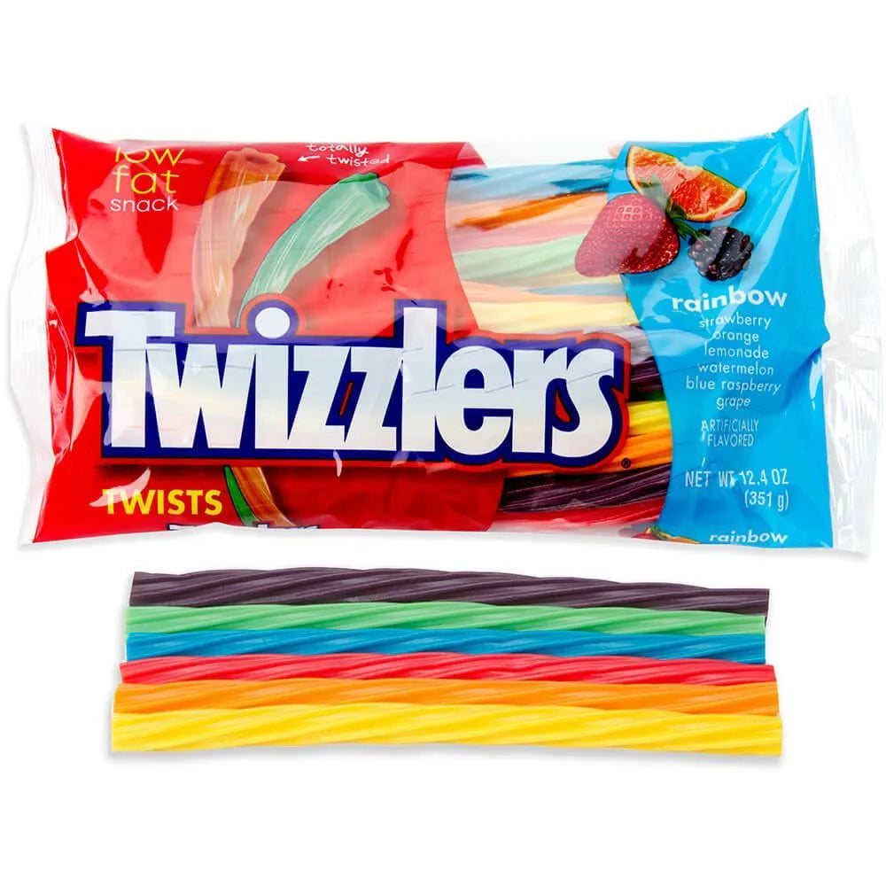 Twists Twizzlers Low Fat Snack Rainbow KOSHER PARVE