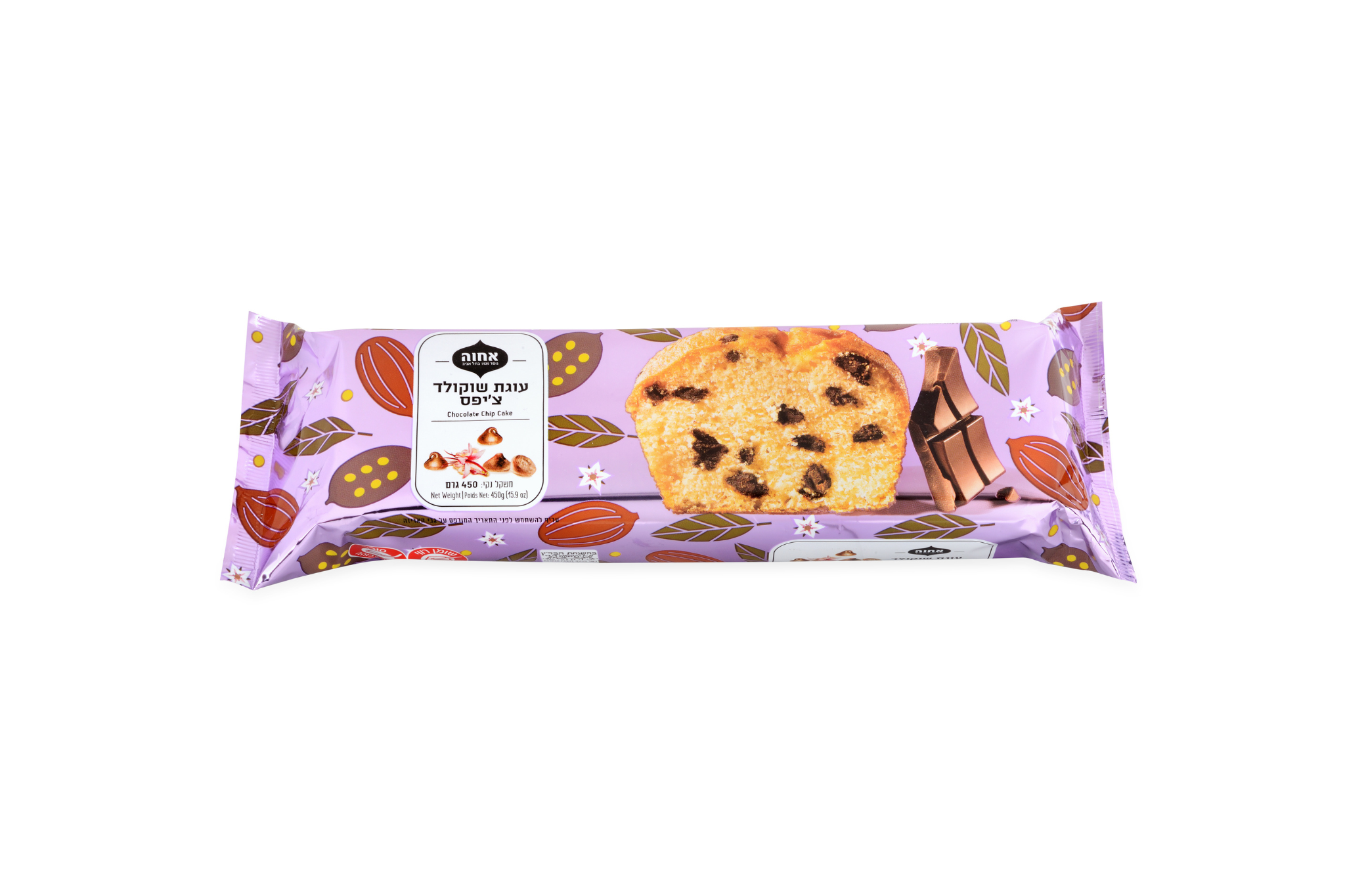 Achva Chocolate Chips Cake KOSHER PARVE  אחוה עוגת שוקולד ציפט